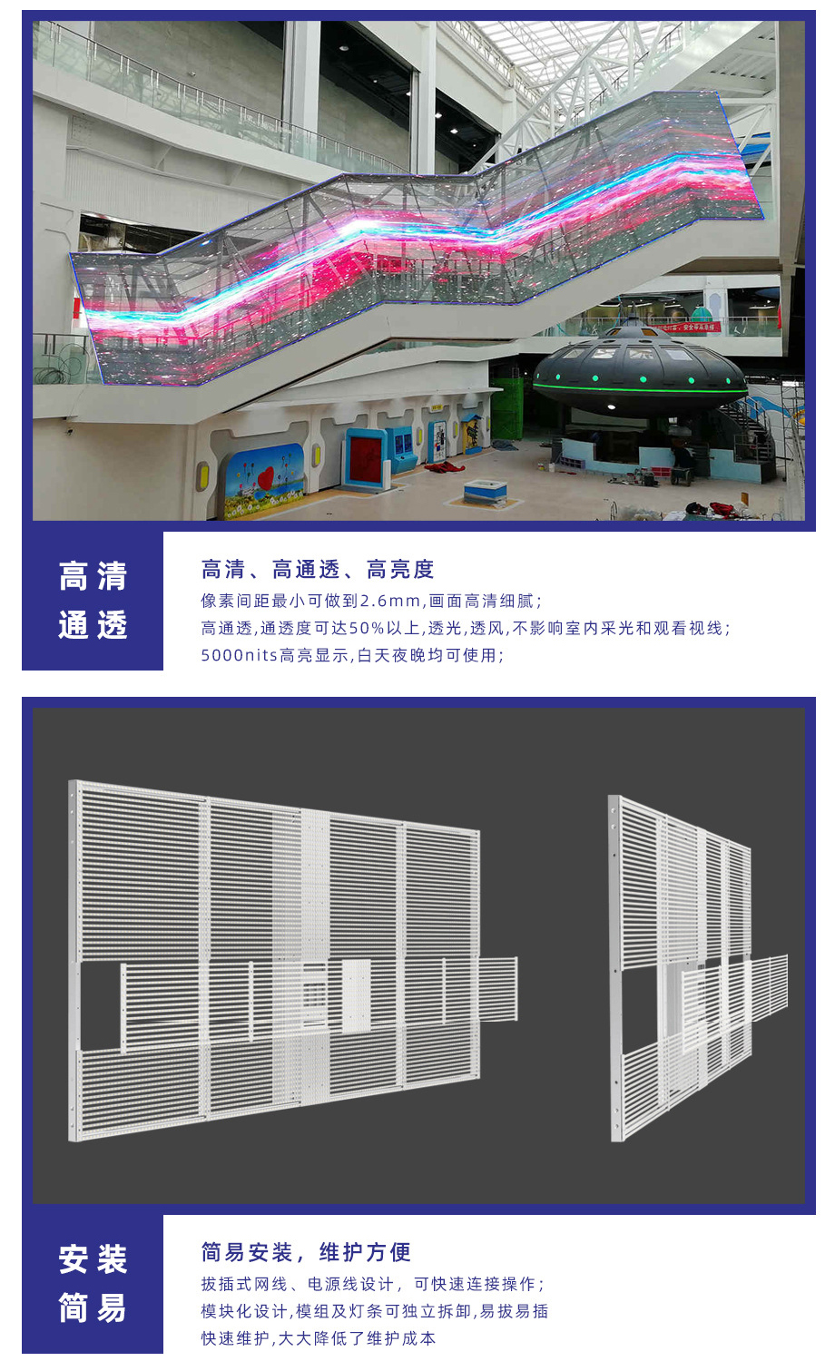 LED透明顯示屏產品詳情