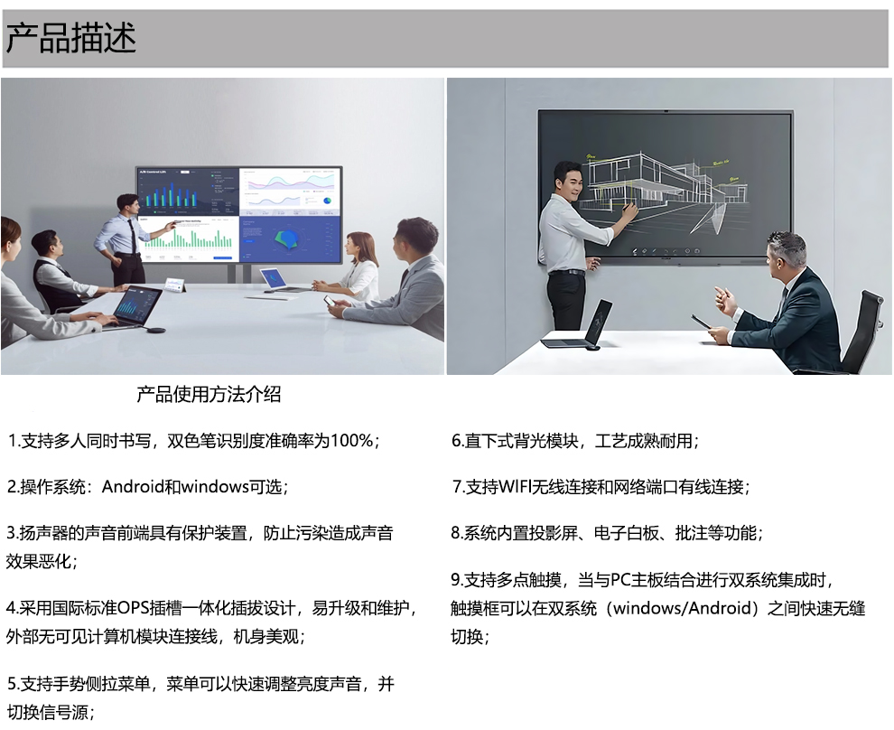 智能led觸控會議一體機(jī)詳情-凰津光電